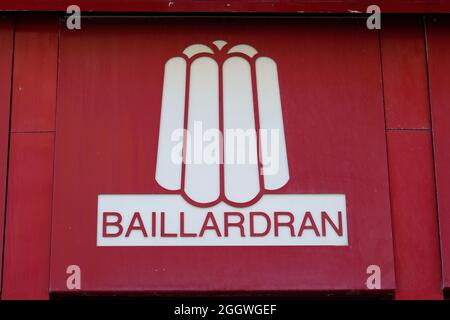 Bordeaux , Aquitaine  France - 12 25 2020 : Baillardran caneles brand logo and text sign of local french pastry in Bordeaux city Stock Photo