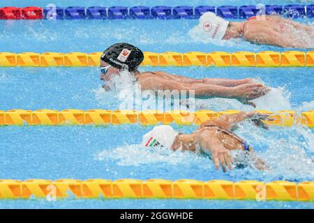 TOKYO, JAPAN - SEPTEMBER 3: Chantalle Zijderveld of the Netherlands competing on Women's 200m Individual Medley during the Tokyo 2020 Olympic Games at the Tokyo Aquatics Centre on September 3, 2021 in Tokyo, Japan (Photo by Ilse Schaffers/Orange Pictures) NOCNSF Stock Photo