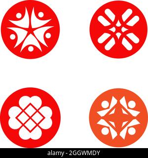 Community, adoption, care, teamwork logo design vector Stock Vector