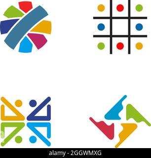 Community, adoption, care, teamwork logo design vector Stock Vector