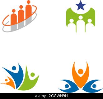 Community, adoption, care, teamwork logo design vector Stock Vector