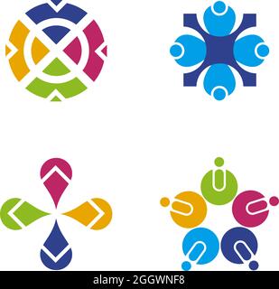 Community, adoption, care, teamwork logo design vector Stock Vector