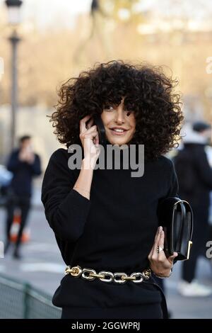 Brune Buonomano - Streetstyle at Paris Fashion Week High Fashion - Chanel - Paris - France Stock Photo