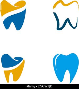 Teeth icon symbol logo design vector template Stock Vector