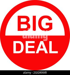 Big deal word text logo design vector template Stock Vector