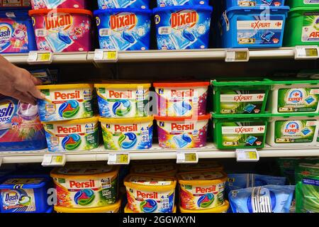 Washing Tablets in a supermarket