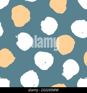 Seamless background of different spots. Hand-drawn illustration Stock Vector