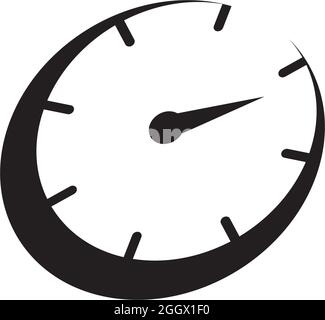 Speedometer icon logo design vector template Stock Vector