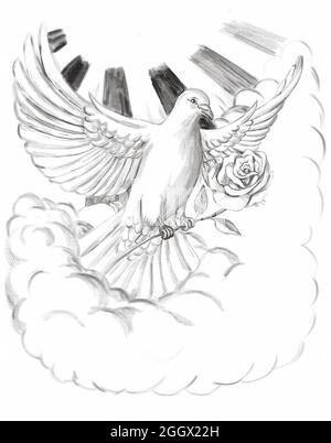 Discover 77+ doves flying to heaven tattoo - vova.edu.vn