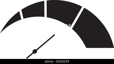 Speedometer icon logo design vector template Stock Vector