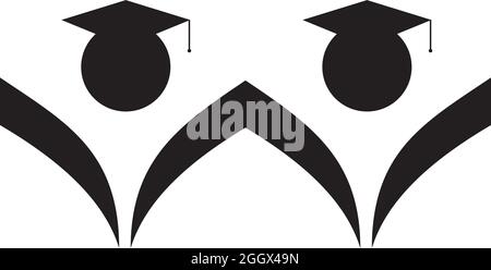 Bachelor icon logo design vector template Stock Vector