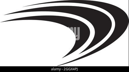 Boomerang traditional weapon logo design vector template Stock Vector