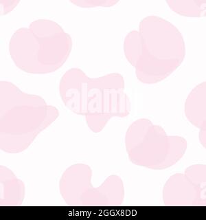 Abstract Shape Light Pink Seamless Pattern Design Stock Vector