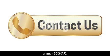 Contact Us Button Vector Stock Vector