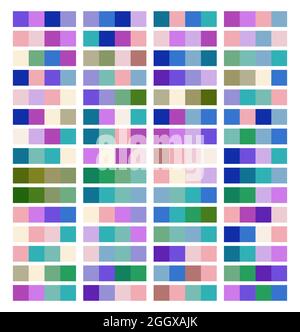 Cold Color Palette Swatches Design Stock Vector Image & Art - Alamy