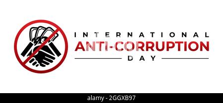 International Anti-Corruption Day Icon Stock Vector