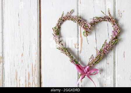 Heather Heart Door Wreath