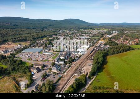 Aviemore town centre, highlands Stock Photo - Alamy