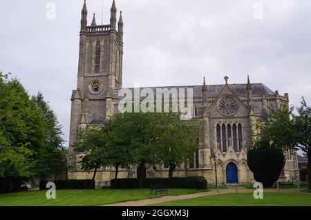 A view of St Mary's Parish Church in Andover, Hampshire (UK) Stock Photo