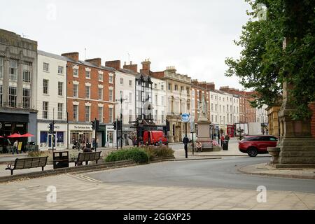 Royal Leamington Spa, Parade. Warwickshire, England. Stock Photo