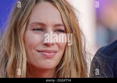 Deauville, France. 03rd Sep, 2021. Dylan Penn attending the Opening Ceremony of the 47th Deauville American Film Festival in Deauville, France on September 3, 2021. Photo by Julien Reynaud/APS-Medias/ABACAPRESS.COM Credit: Abaca Press/Alamy Live News Stock Photo