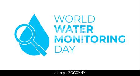 World Water Monitoring Day Background Stock Vector