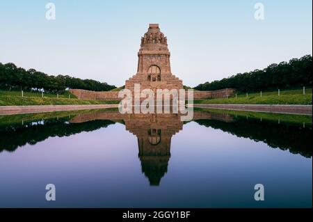 Monument to the Battle of the Nations in Leipzig, Saxony, Germany Stock Photo