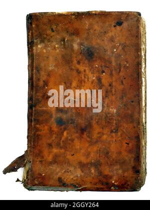 Vintage Book Cover on white background Stock Photo