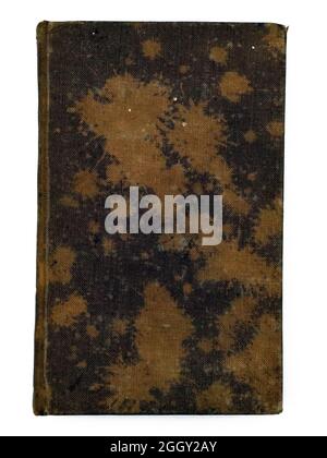 Vintage Book Cover on white background Stock Photo