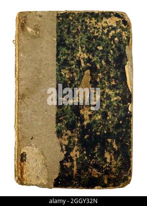 Vintage Book Cover on white background Stock Photo