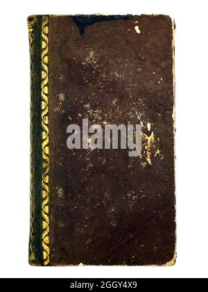 Vintage Book Cover on white background Stock Photo