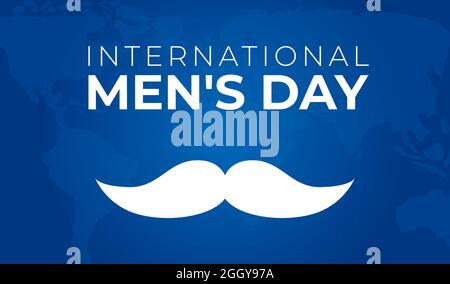 International Men's Day Background Illustration Stock Vector