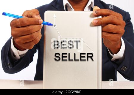 Conceptual hand writing showing Best Seller. Business photo text book Stock Photo