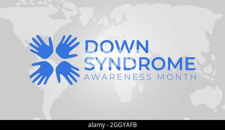 World Down Syndrome Day modern wallpaper. Holiday concept. Template for ...