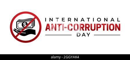 International Anti-Corruption Day Icon Stock Vector