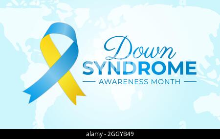 Down Syndrome Awareness Month Background Illustration Stock Vector