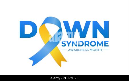 Down Syndrome Awareness Month Illustration Stock Vector