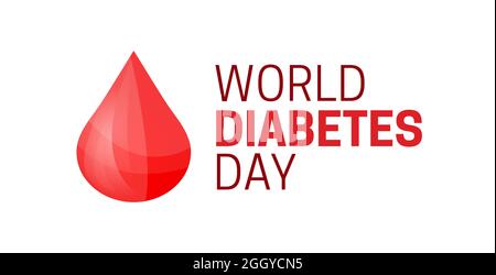 World Diabetes Day Illustration Isolated Icon Logo Stock Vector