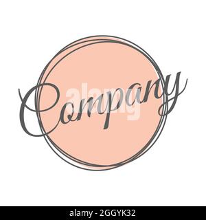 Circle Logo Design Template Stock Vector