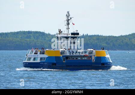 Halifax Transit ferry 'Rita Joe' in Halifax Harbour, 2021 Stock Photo