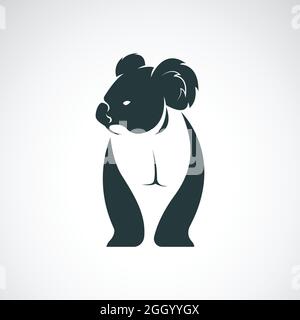 Vector image of an koala bear design on white background. Easy editable layered vector illustration. Wild Animals. Stock Vector