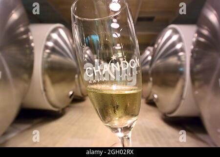 The Domaine Chandon winery by LVMH, Yountville CA Stock Photo