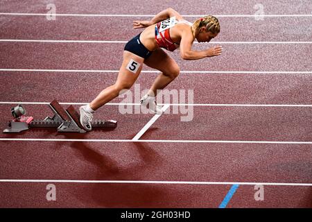 TOKYO, JAPAN. 03th Sep, 2021. Ali of Great Britain during Track and Field events - Tokyo 2020 Paralympic games at Olympic Stadium on Friday, September 03, 2021 in TOKYO, JAPAN. Credit: Taka G Wu/Alamy Live News Stock Photo