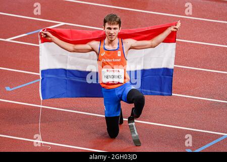 TOKYO, JAPAN. 03th Sep, 2021. Oliver Hendriks (NED) during Track and Field events - Tokyo 2020 Paralympic games at Olympic Stadium on Friday, September 03, 2021 in TOKYO, JAPAN. Credit: Taka G Wu/Alamy Live News Stock Photo