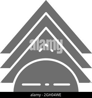 Napkin holder grey icon. Isolated on white background Stock Vector