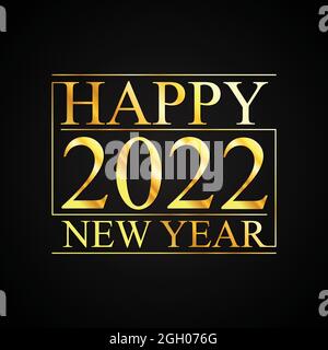2022 Happy New Year luxury design invitations and banner or background. Vector illustration EPS.8 EPS.10 Stock Vector