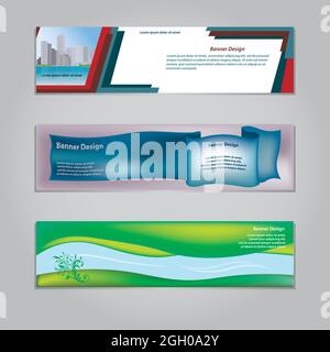 Vector abstract geometric design banner web template. Stock Vector