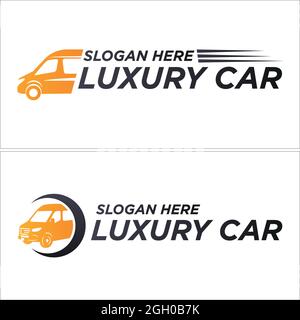 Car fast business transportation logo design Stock Vector