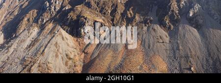Wastwater Screes panorama, in Wasdale in the English Lake District Stock Photo