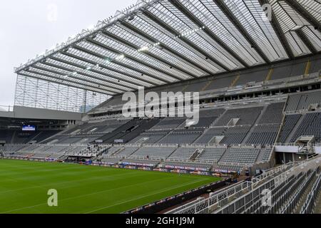 Newcastle, UK. 04th Sep, 2021. A general view of St James' Park, the venue for the Rugby League Magic Weekend fixtures in Newcastle, United Kingdom on 9/4/2021. (Photo by Simon Whitehead/News Images/Sipa USA) Credit: Sipa USA/Alamy Live News Stock Photo